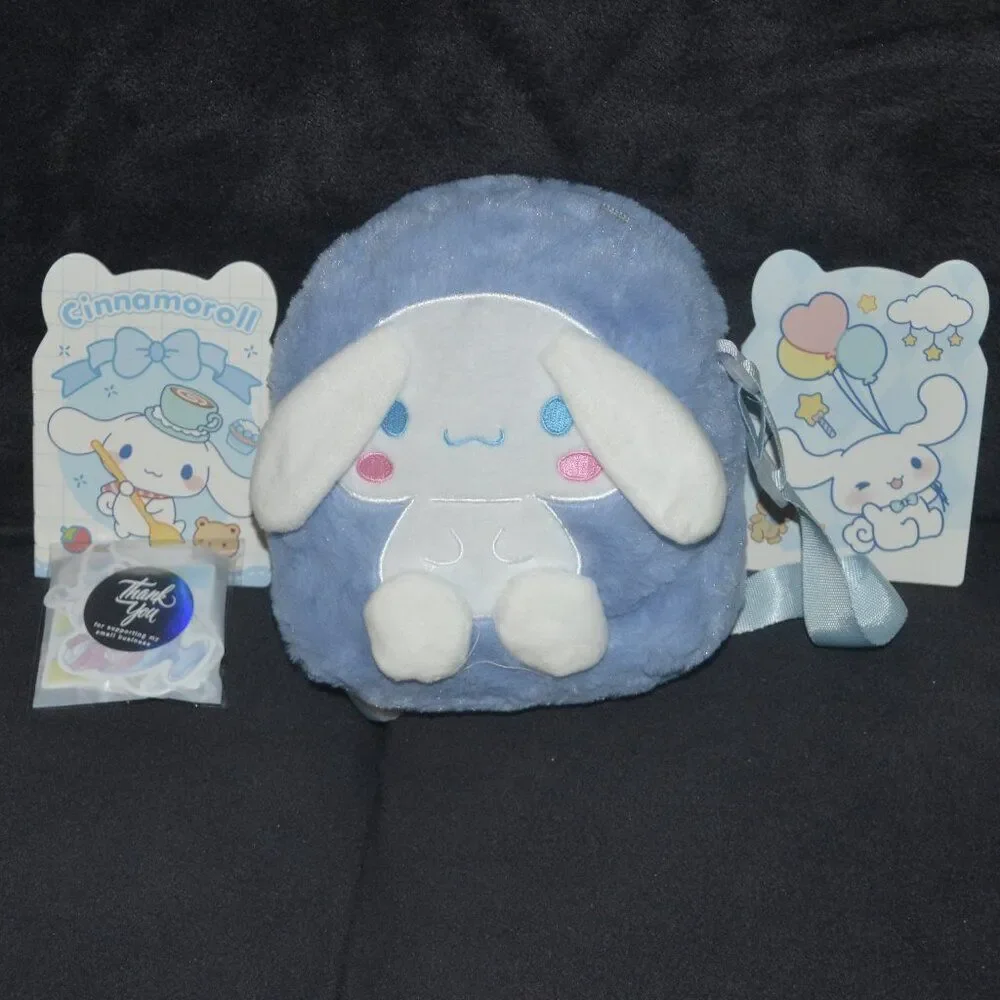 NWOT Cute Blue Plush Mini Crossbody Valentines day Birthday gift Idea Bag